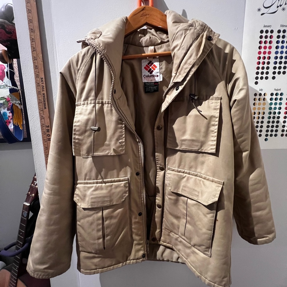 Vintage Khaki Columbia Ski Jacket